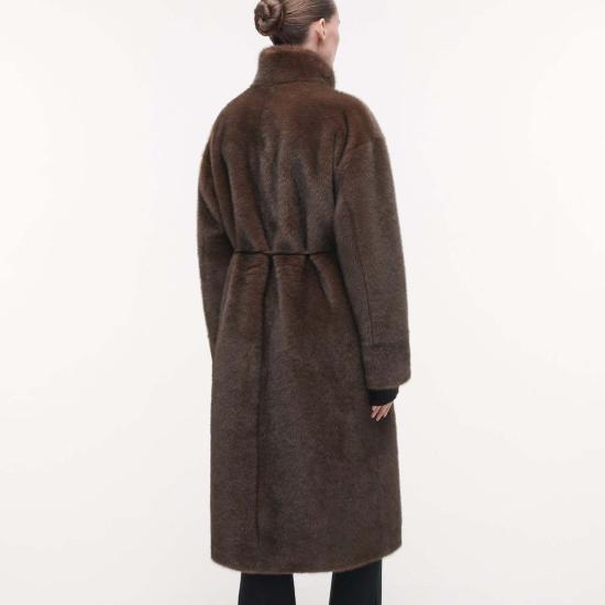  AR STUDIO 코트 Ar Studio Freja Faux 밍크  초콜릿 - OTHER BRANDS