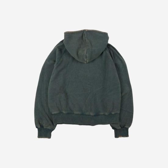  프리즘웍스 후드 티셔츠 빈티지 니들 스티치 풀오버 후디 - FRIZMWORKS