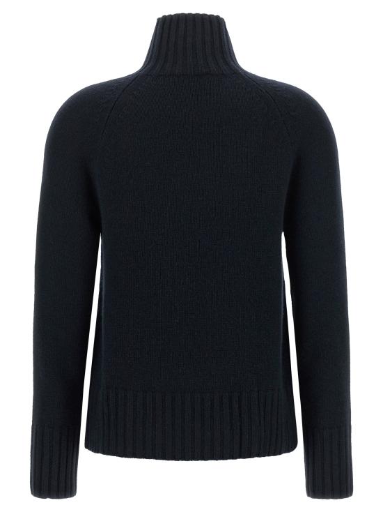 26FW 에스막스마라 터틀넥 만토바 스웨터와 카디건 블루 - 'S MAX MARA