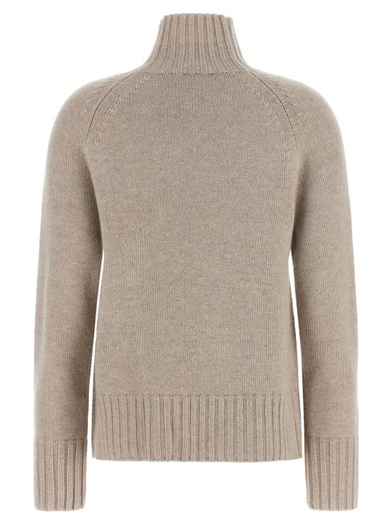 26FW 에스막스마라 터틀넥 만토바 스웨터 및 카디건 베이지 - 'S MAX MARA