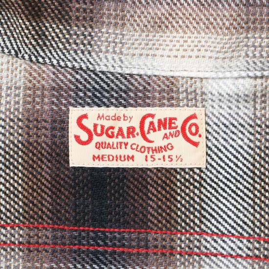  슈가케인 자켓 슈가 케인 Sc29561 트윌 체크 작업 셔츠 - SUGAR CANE