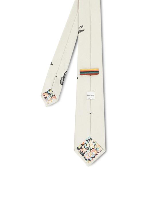 26FW 폴 스미스 넥타이 M1A 0TIE WT421 05 BIANCO - PAUL SMITH