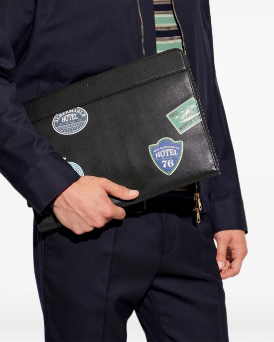26FW 폴 스미스 클러치/파우치 M1A 8346 WSTAMP 79 NERO MULTI - PAUL SMITH