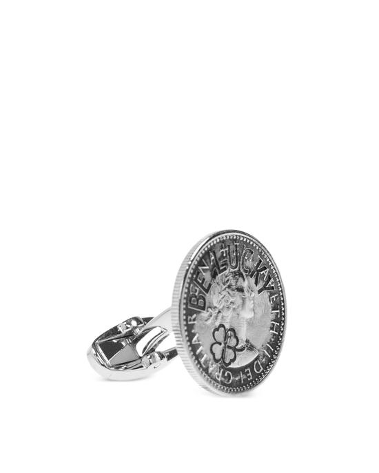 26FW 폴 스미스 커프스 링크/타이 홀더 M1A CUFF WCOIN 82 ARGENTO - PAUL SMITH
