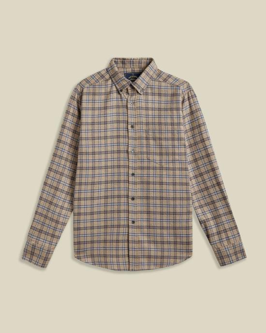  포르투기스플란넬 긴팔 셔츠 포르투갈 플란넬 시더  브라운/블루 - PORTUGUESE FLANNEL