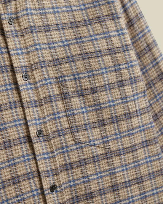  포르투기스플란넬 긴팔 셔츠 포르투갈 플란넬 시더  브라운/블루 - PORTUGUESE FLANNEL