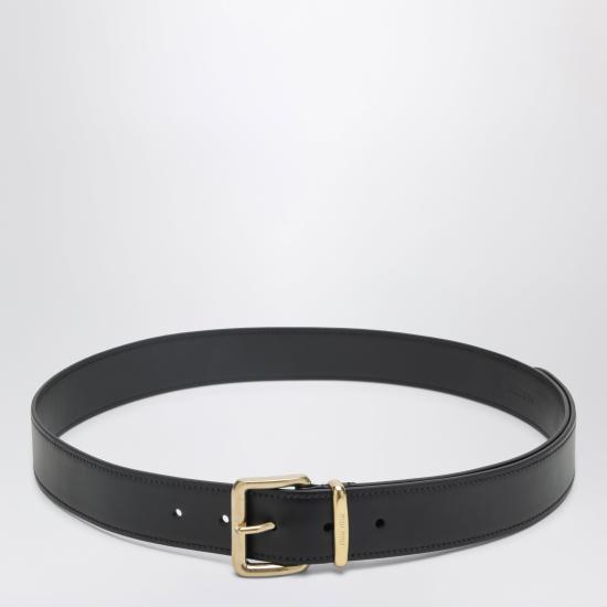 26FW 미우미우 루프 레더 벨트 5CC5362AIX Black