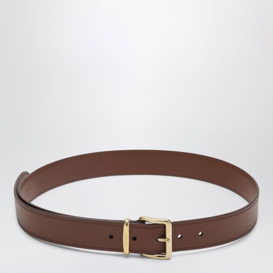 26FW 미우미우 루프 레더 벨트 5CC5362AIX Brown