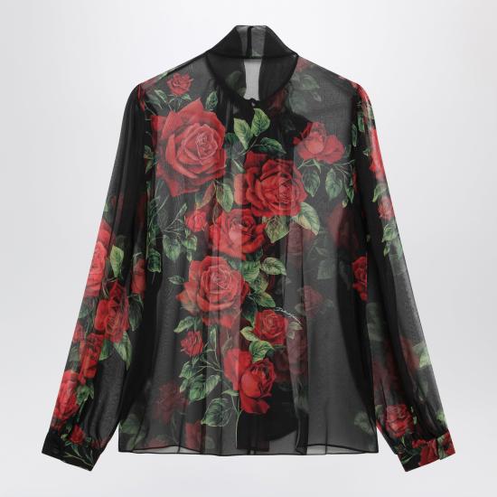 26FW 돌체앤가바나 블라우스 F5U60TIS134 Black - DOLCE & GABBANA