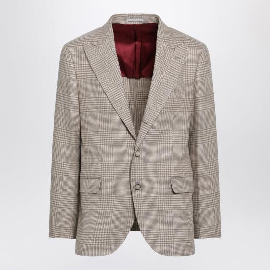 26FW 브루넬로 쿠치넬리 수트 자켓 MV4437BFDHWO Beige