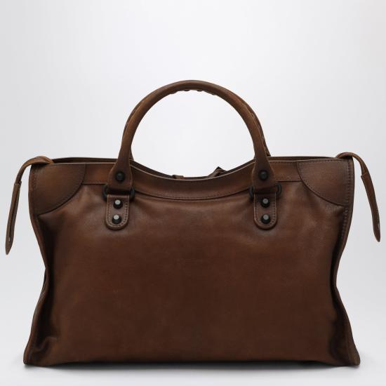 26FW 발렌시아가 르 시티 백 미디엄 8657602ACM9 Brown - BALENCIAGA