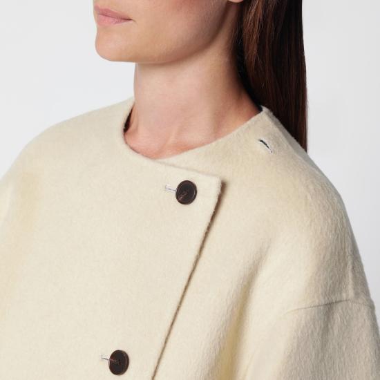 26FW 로에 코트 421 10 184WO Beige - ROHE