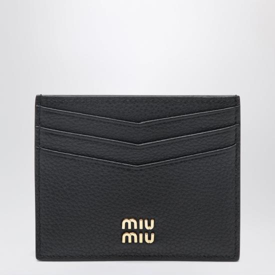 26FW 미우미우 나파 카드 지갑 나파 카드 지갑 5MC002ADT7 Black