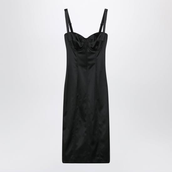 26FW 돌체앤가바나 미디 원피스 F60DGTFURHM Black