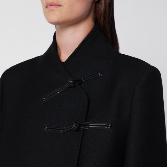 26FW 로에 코트 421 10 228WO Black - ROHE