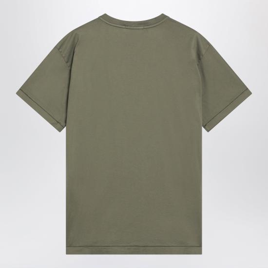 26SS 스톤 아일랜드 60/2 컴퍼스 패치 코튼 저지 슬림 핏 티셔츠 S152100027S0013 Green - STONE ISLAND