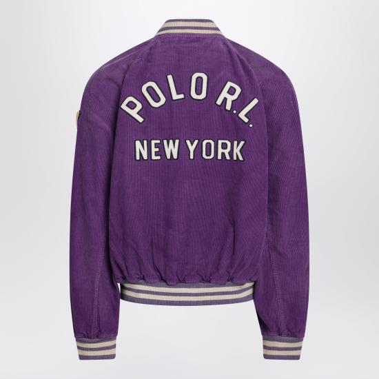 26FW 폴로 랄프로렌 코듀로이 레터 자켓 코듀로이 레터 자켓 710B22992001CO Purple - POLO RALPH LAUREN