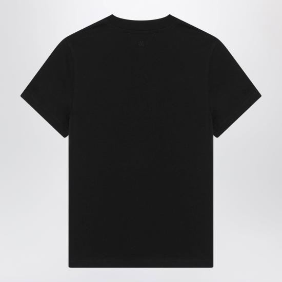 26FW 아미 스몰 하트 로고 코튼 크롭 티셔츠 FTS347724 Black - AMI