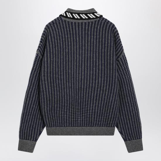 26FW 베르사체 집업 니트 10265451A19052 Grey - VERSACE