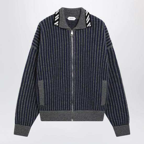 26FW 베르사체 집업 니트 10265451A19052 Grey