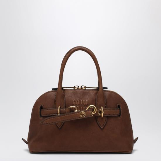 26FW 미우미우 아방뛰르 스몰 토트백 5BB169OOO2BBL Brown