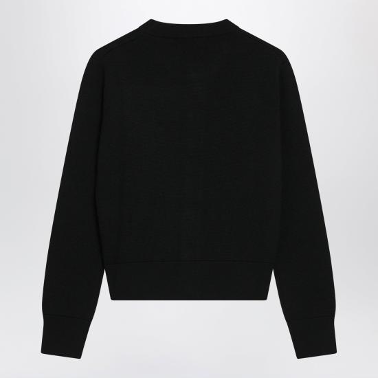 26FW 아미 크루넥 울 가디건 FKC361001 Black - AMI