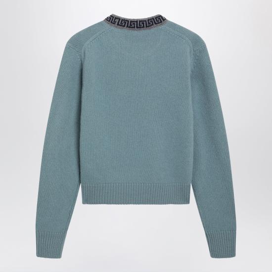 26FW 베르사체 긴팔 티셔츠 10267661A19161 Light blue - VERSACE