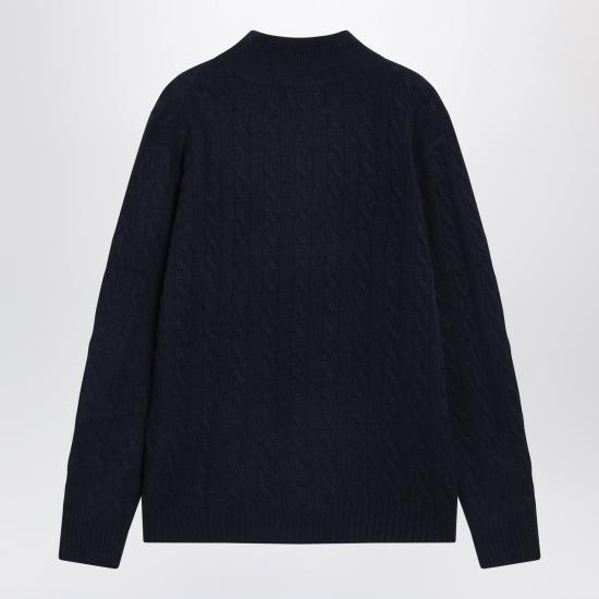 26FW 폴로 랄프로렌 포니 자수 케이블 니트 점퍼 710876766002WO Blue - POLO RALPH LAUREN