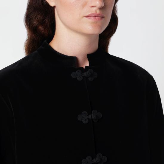 26FW 로에 자켓 421 11 010VEL Black - ROHE