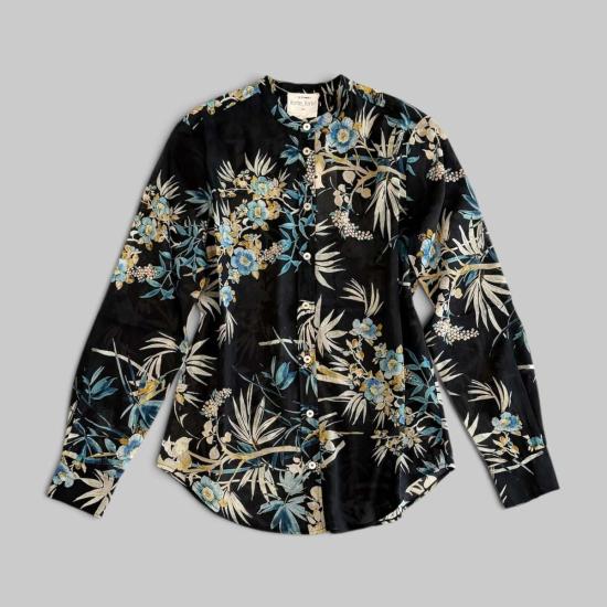 포르테포르테 블라우스 Forte Forte Le Bambou Secret Print Co/Se 할아버지 셔츠 Ossidiana