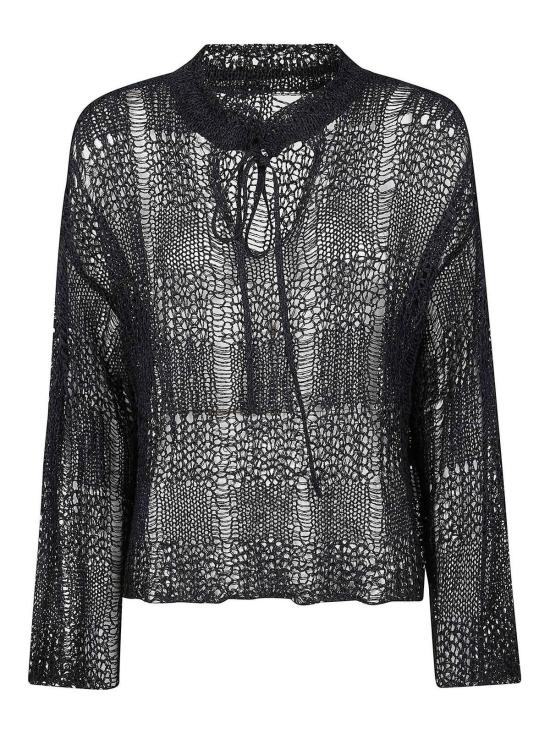 25FW 와이즈 요지 야마모토 탑 YQK046812 Black