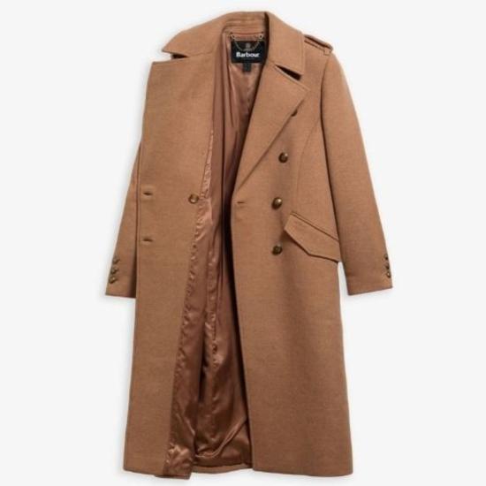  바버 코트 어스 코츠모어 울 재킷 카멜 - BARBOUR