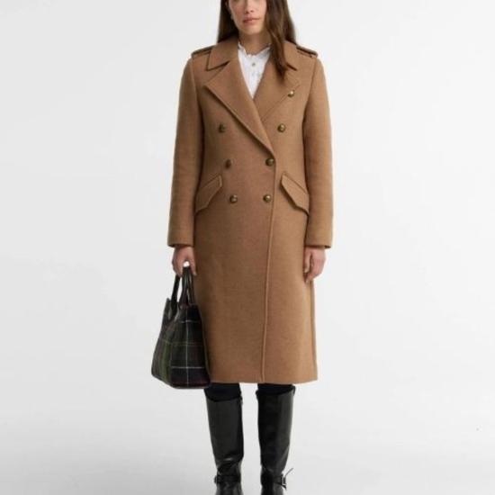  바버 코트 어스 코츠모어 울 재킷 카멜 - BARBOUR
