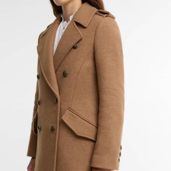  바버 코트 어스 코츠모어 울 재킷 카멜 - BARBOUR