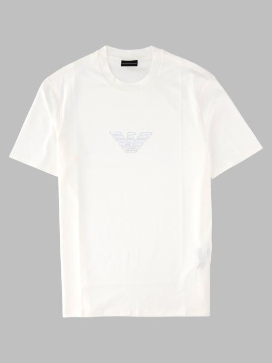 26FW 엠포리오 아르마니 반팔 티셔츠 EM004583 AF13669M0306 WHITE
