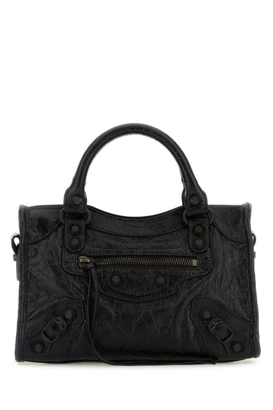 26FW 발렌시아가 르 시티 백 8657632ACFH 1000 Black