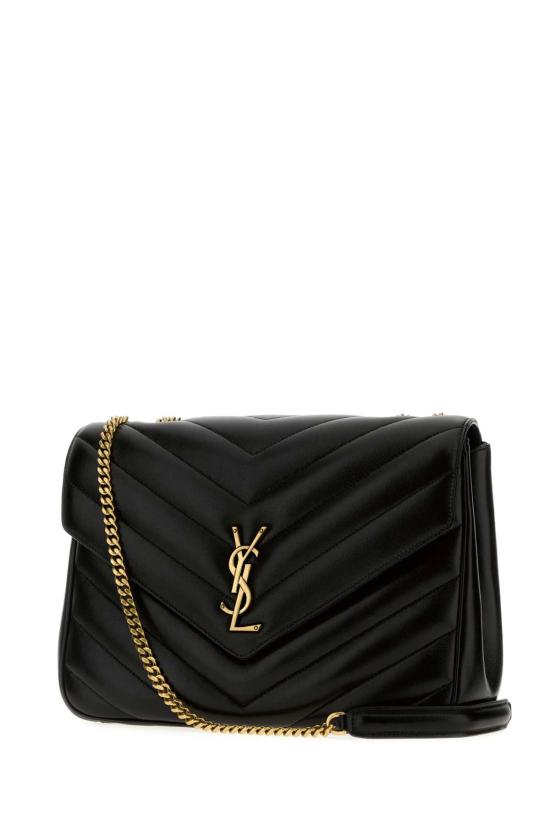 26FW 생로랑 루루 라지 마테라쎄 램스킨 숄더백 803541AAE4Y 1000 Black - SAINT LAURENT