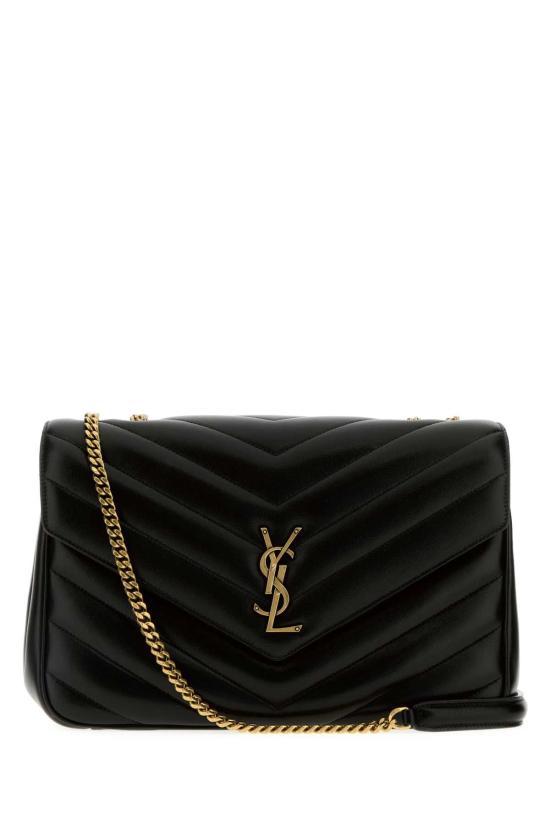 26FW 생로랑 루루 라지 마테라쎄 램스킨 숄더백 803541AAE4Y 1000 Black