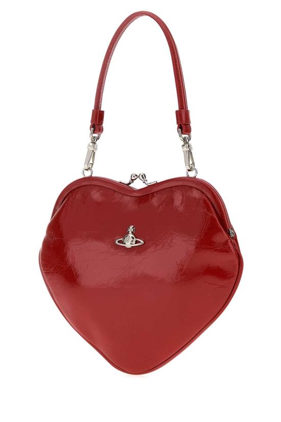 26FW 비비안웨스트우드 벨 하트 프레임 퍼스 4B01000CWL00EO H401 Red - VIVIENNE WESTWOOD