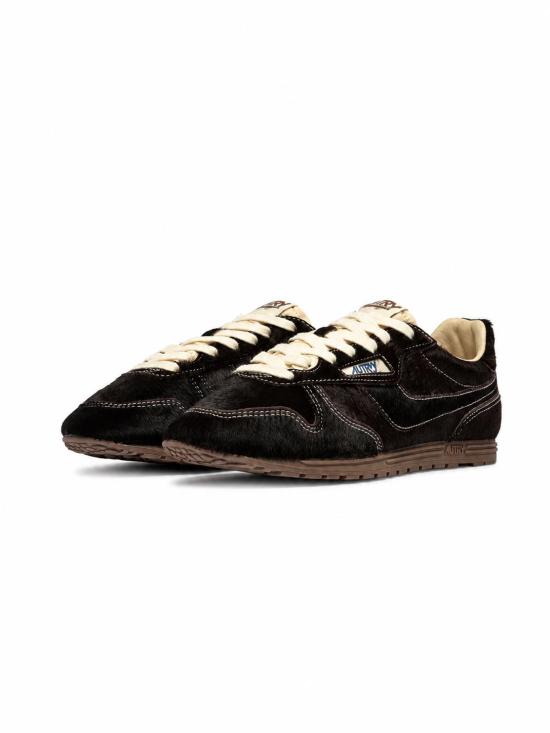 26FW 오트리 WINDSPIN 윈드스핀 스니커즈 WSLWBN 01 PONY MONO BROWN - AUTRY