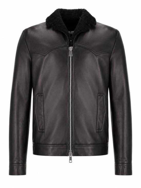 26FW 라 로즈 가죽 자켓 605JACK BK BLACK