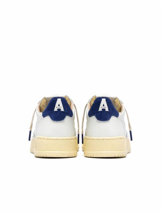 26FW 오트리 메달리스트 로우 스니커즈 AULMBJ 03 LEA SUELOGO WHT BLUEDEP - AUTRY