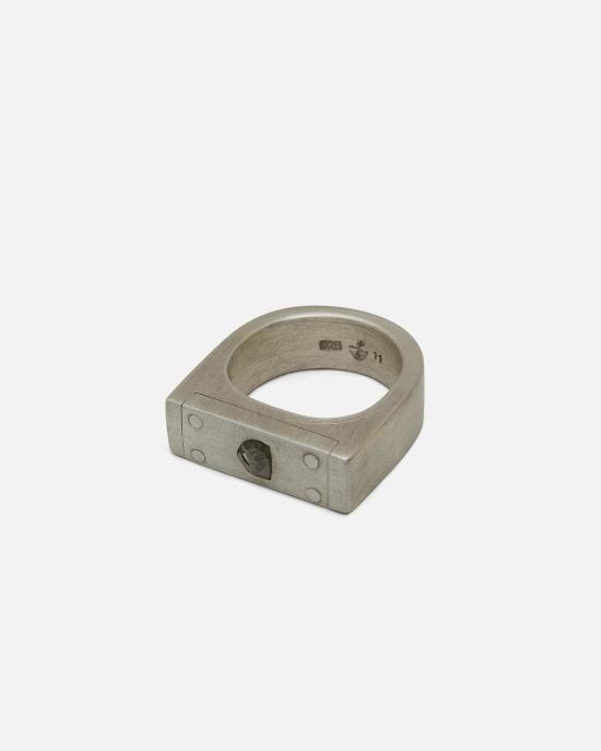  parts of four 반지 포 플레이트 링 부품, 단일 0.4캐럿 다이아몬드 슬랩 9mm - OTHER BRANDS