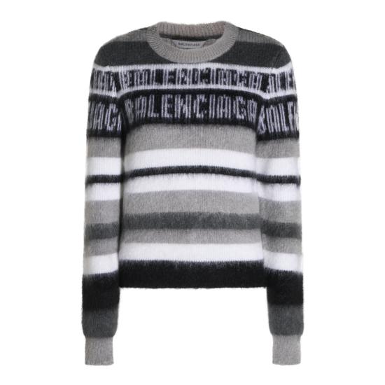 26FW 발렌시아가 스웨터 A0093I T18121581 BLACK WHITE GREY