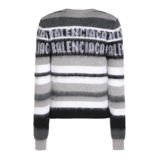 26FW 발렌시아가 스웨터 A0093I T18121581 BLACK WHITE GREY - BALENCIAGA