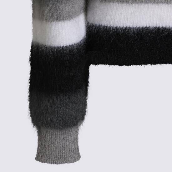 26FW 발렌시아가 스웨터 A0093I T18121581 BLACK WHITE GREY - BALENCIAGA