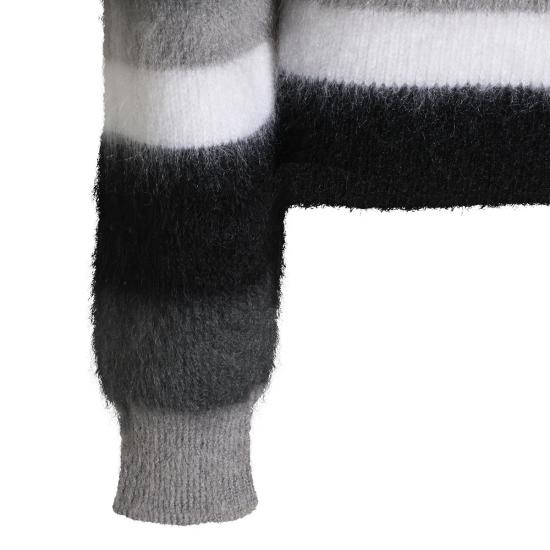 26FW 발렌시아가 스웨터 A0093I T18121581 BLACK WHITE GREY - BALENCIAGA