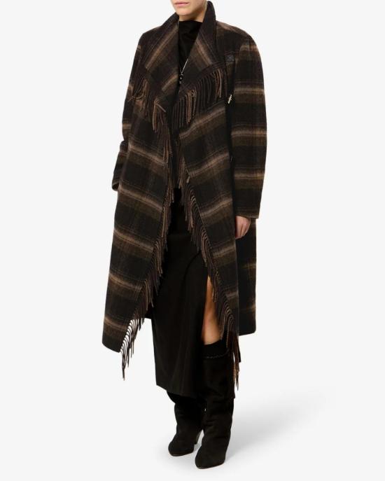 26FW 이자벨마랑 코트 MA0555FA D3D01EBKKI BLACK KHAKI - ISABEL MARANT