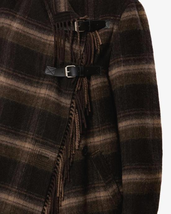 26FW 이자벨마랑 코트 MA0555FA D3D01EBKKI BLACK KHAKI - ISABEL MARANT