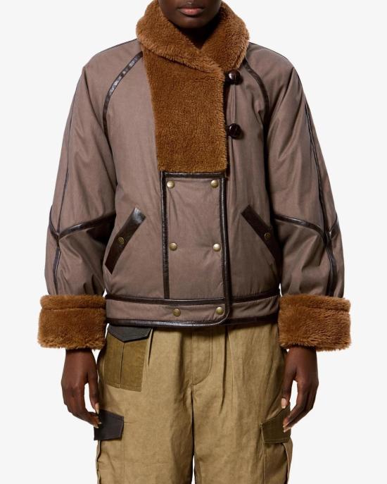 26FW 이자벨마랑 무스탕 VE0725FA D3C01E50BW Brown - ISABEL MARANT